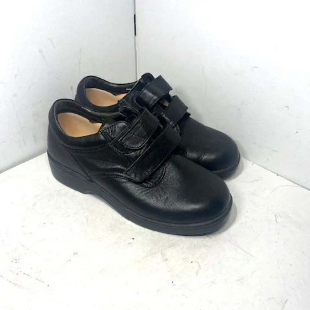 Apex Women's READ Diabetic Therapeutic Black Leather Shoes‎ Sz 7